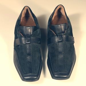 Hogl womens suede trim loafers